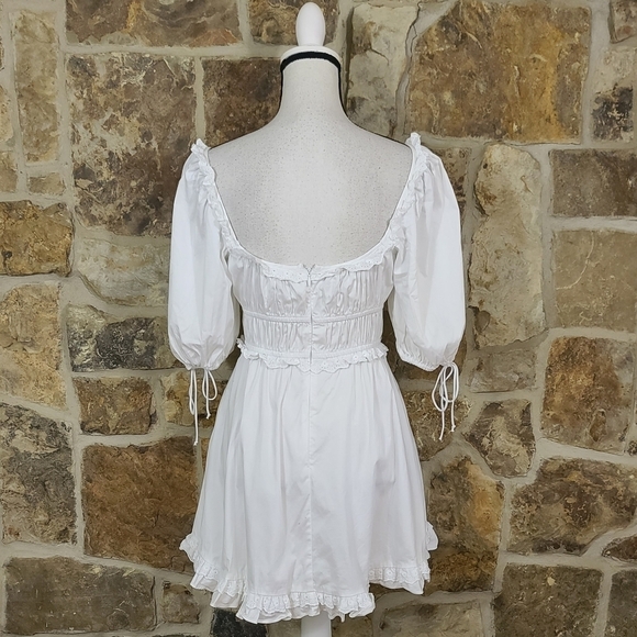 For Love & Lemons Jackson Ruffle Smocked Mini Dress - Picture 5 of 9